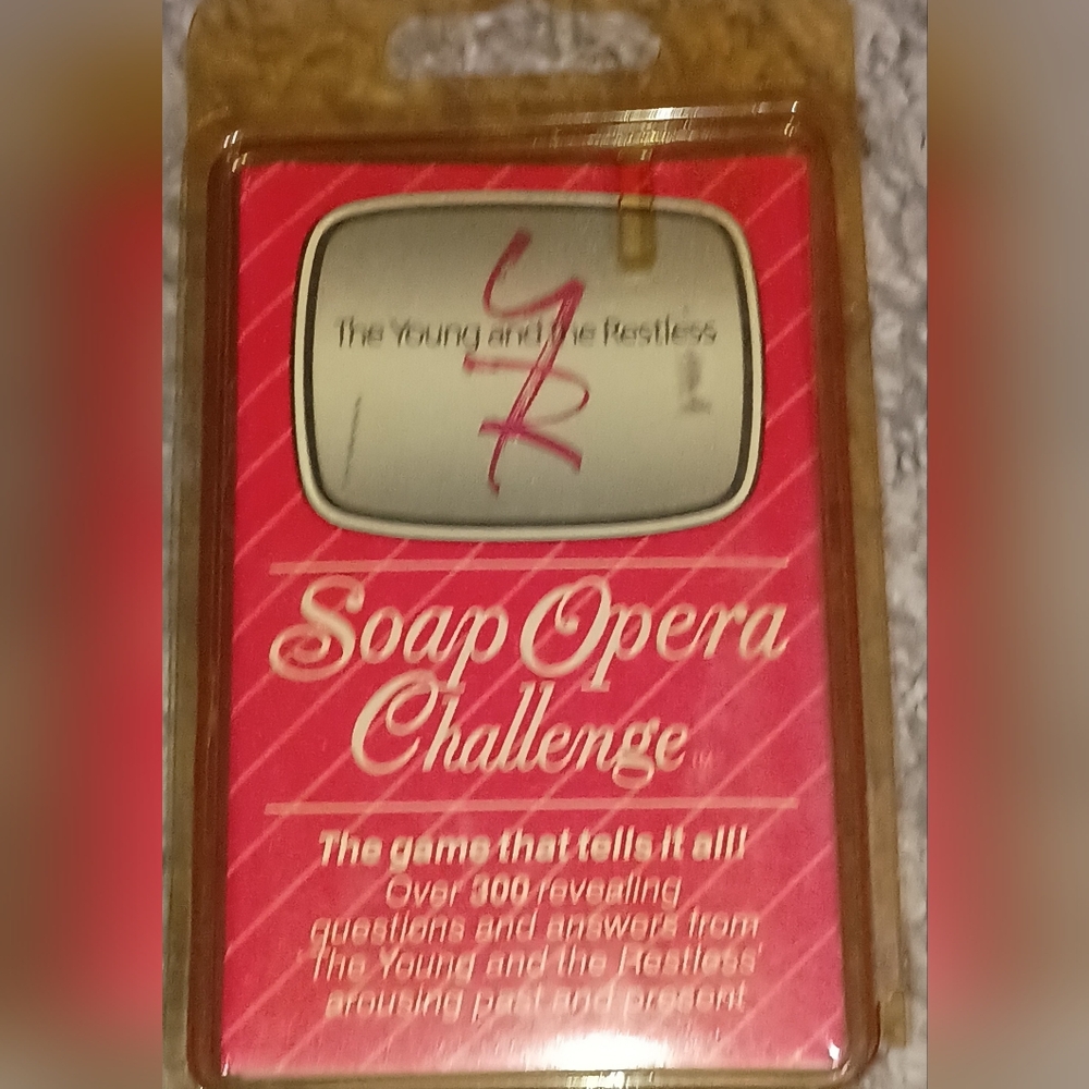 Young &‎ The Restless Soap Opera  Challenge Vintage Card Game! 80s